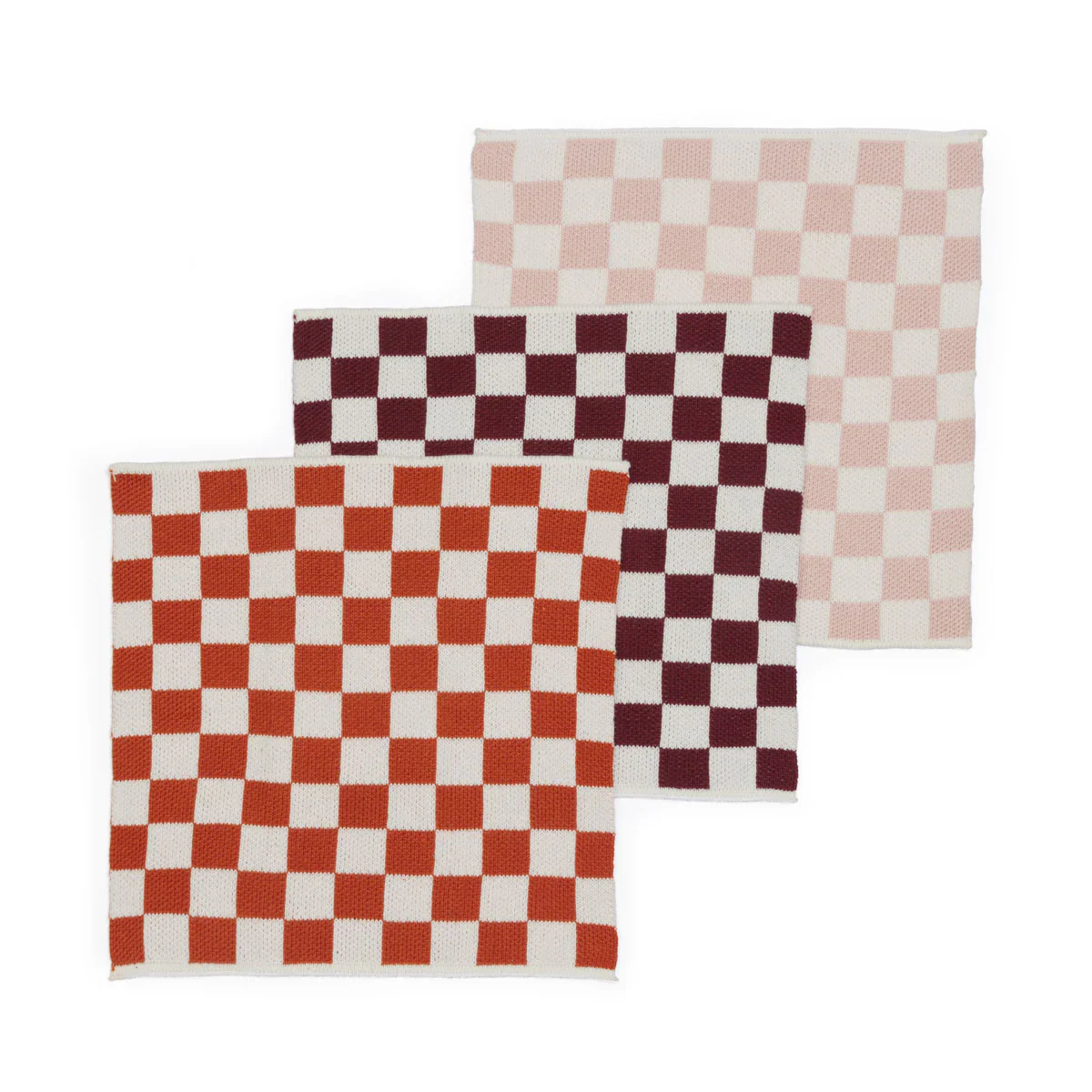 Knitted Cotton Dishcloths - Set of 3 - Image 3
