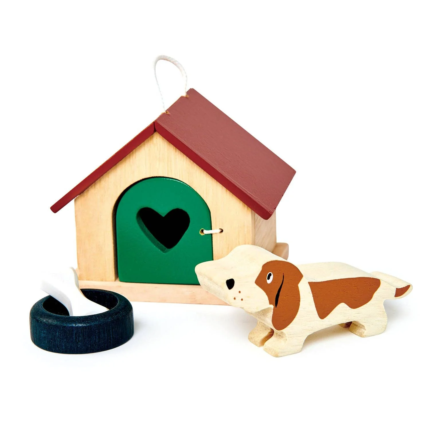 Wooden Dog & Kennel Toy Play Set - Image 3