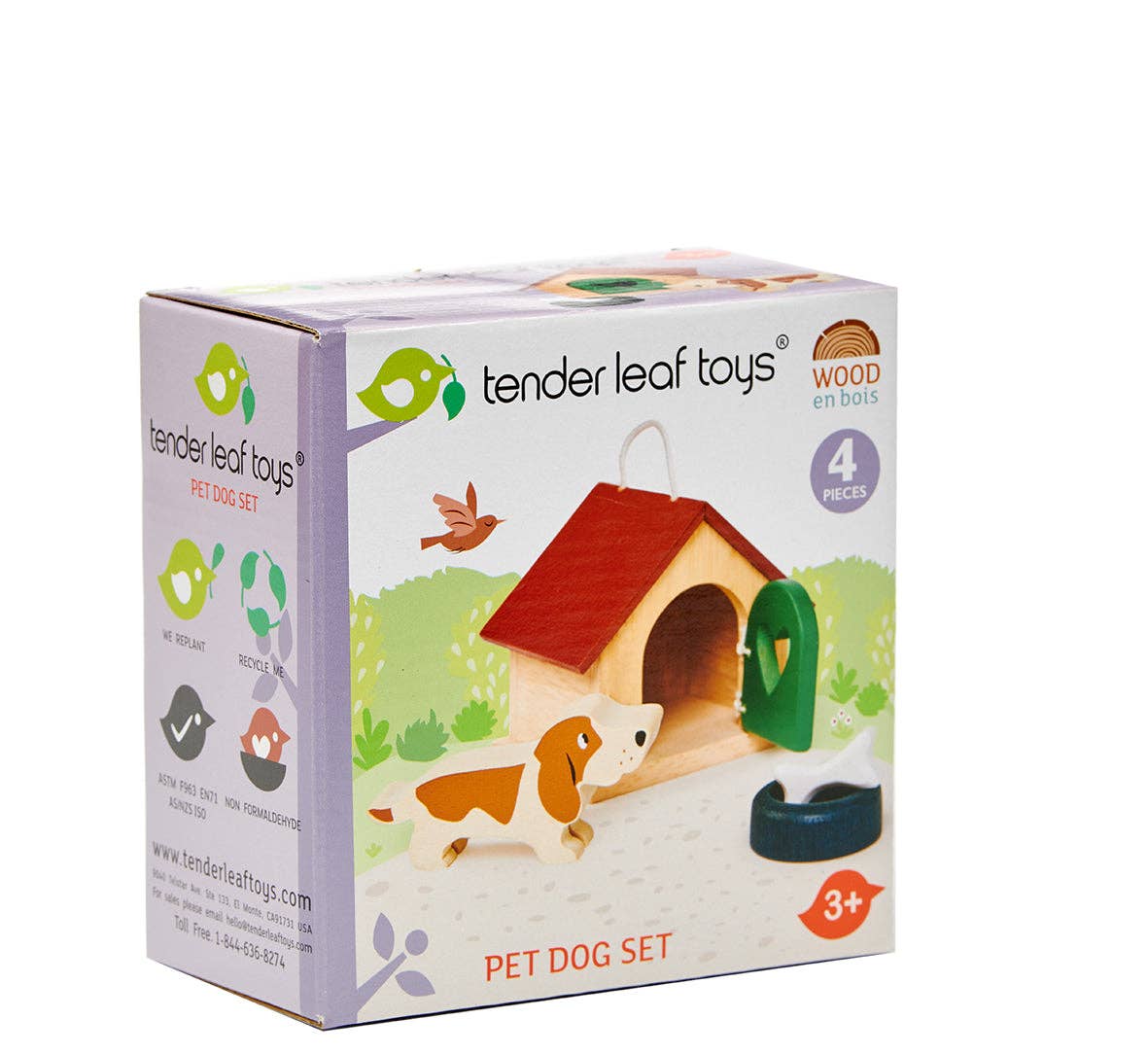 Wooden Dog & Kennel Toy Play Set - Image 4