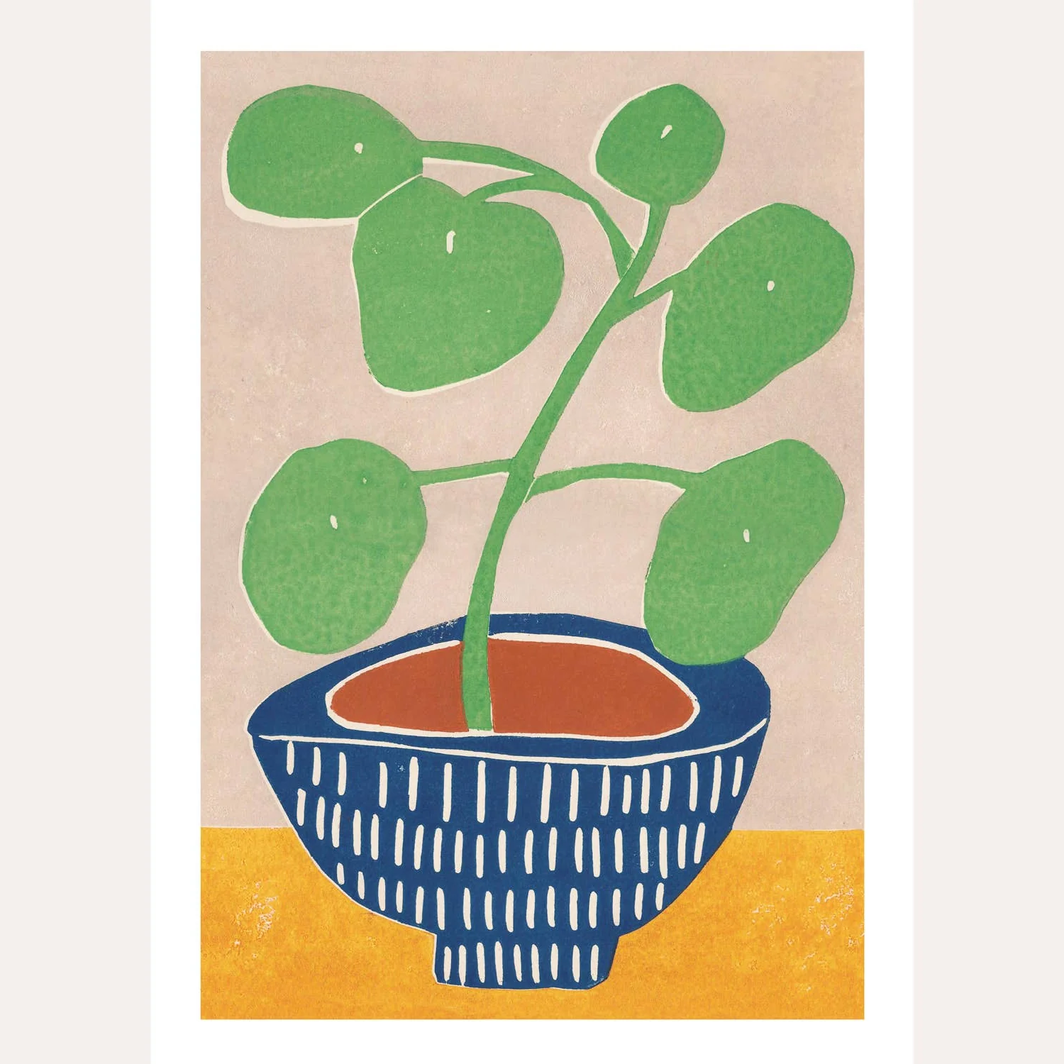 'Pilea Plant' Art Print
