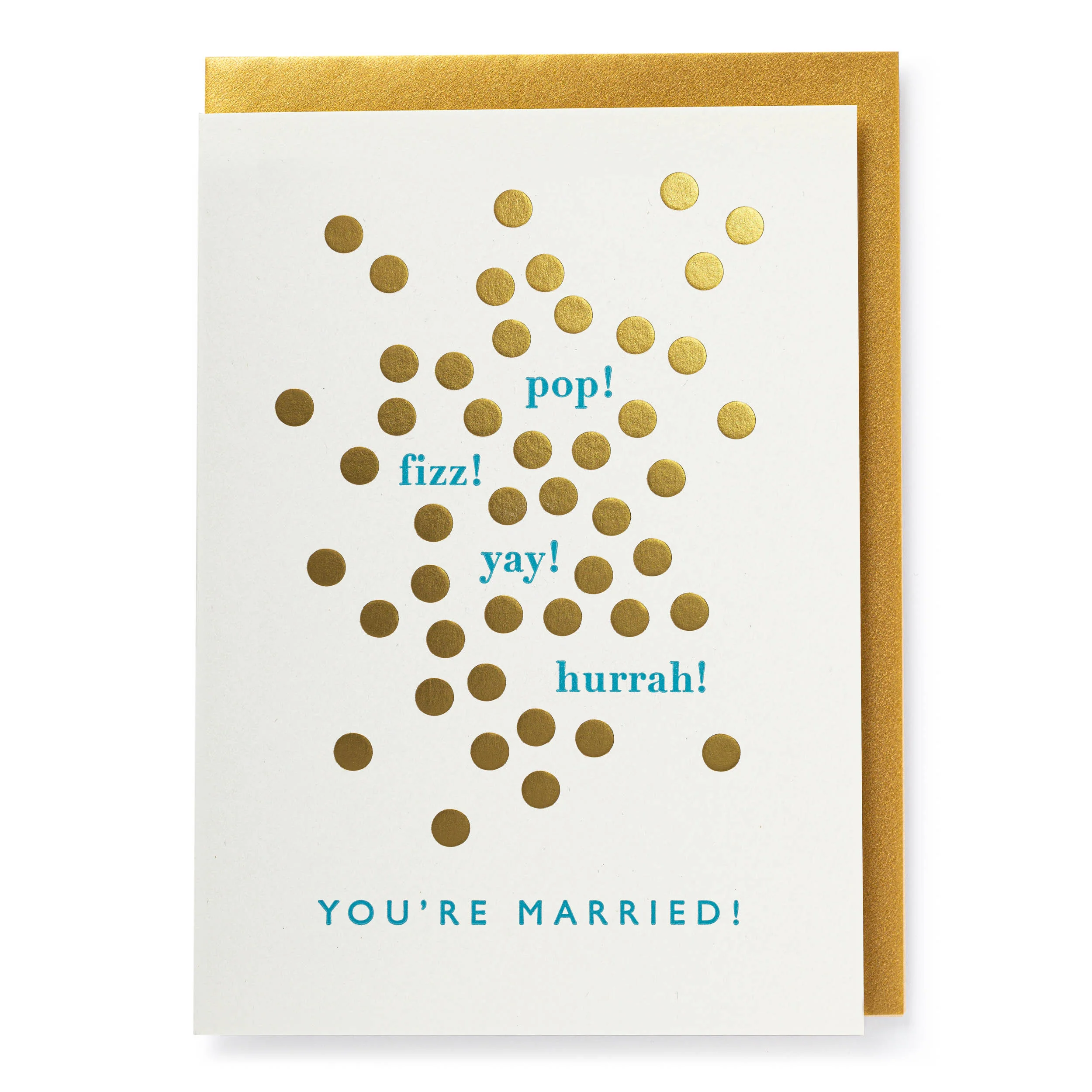 'Pop Fizz Wedding' Greetings Card