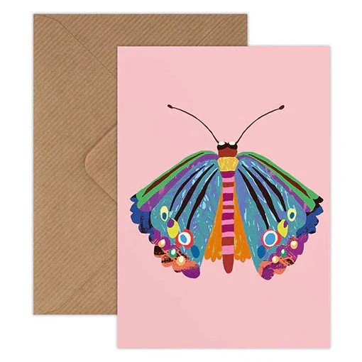 Pack of 8 'Rainbow Butterfly' Mini Greetings Cards