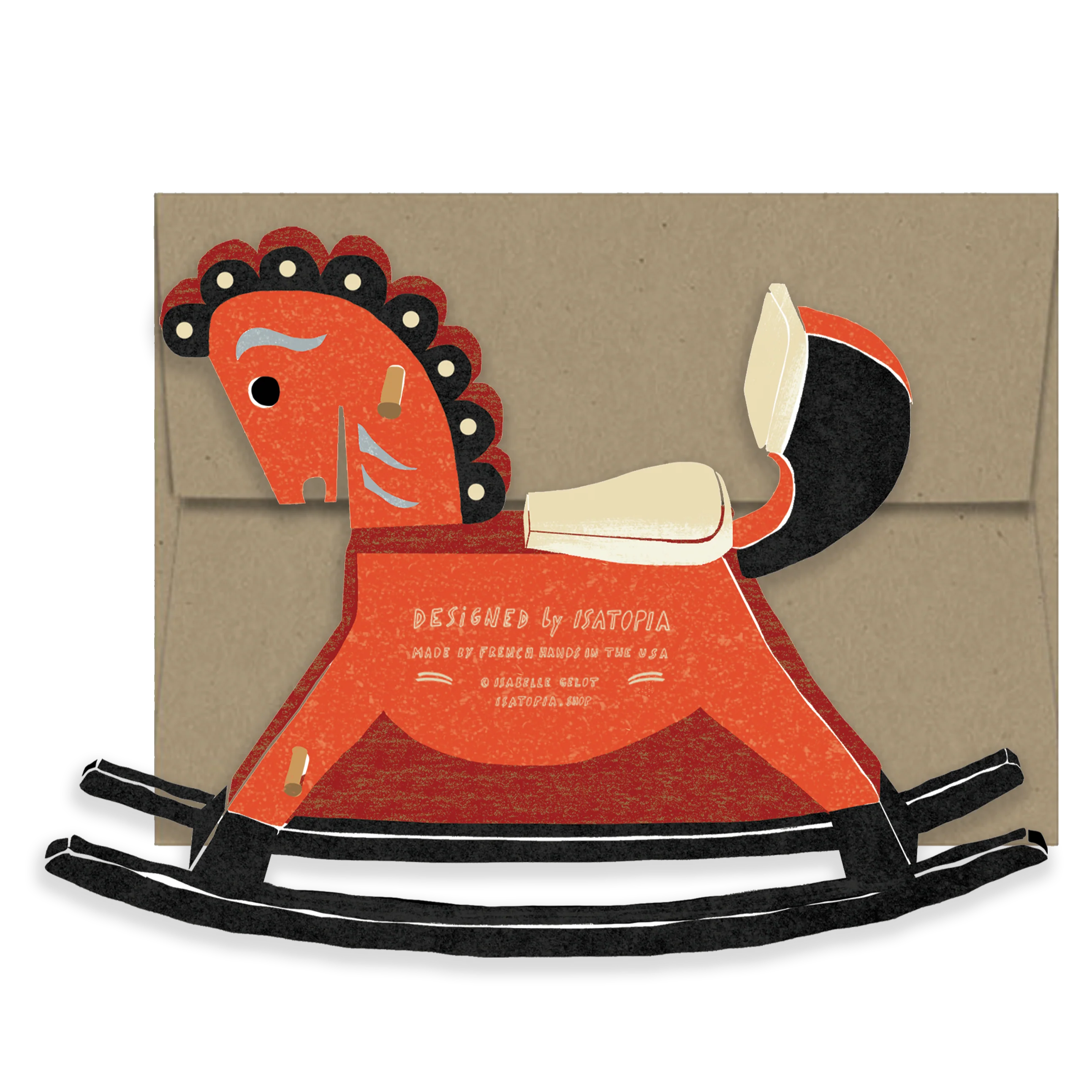 'Rocking Horse' Greetings Card - Image 2