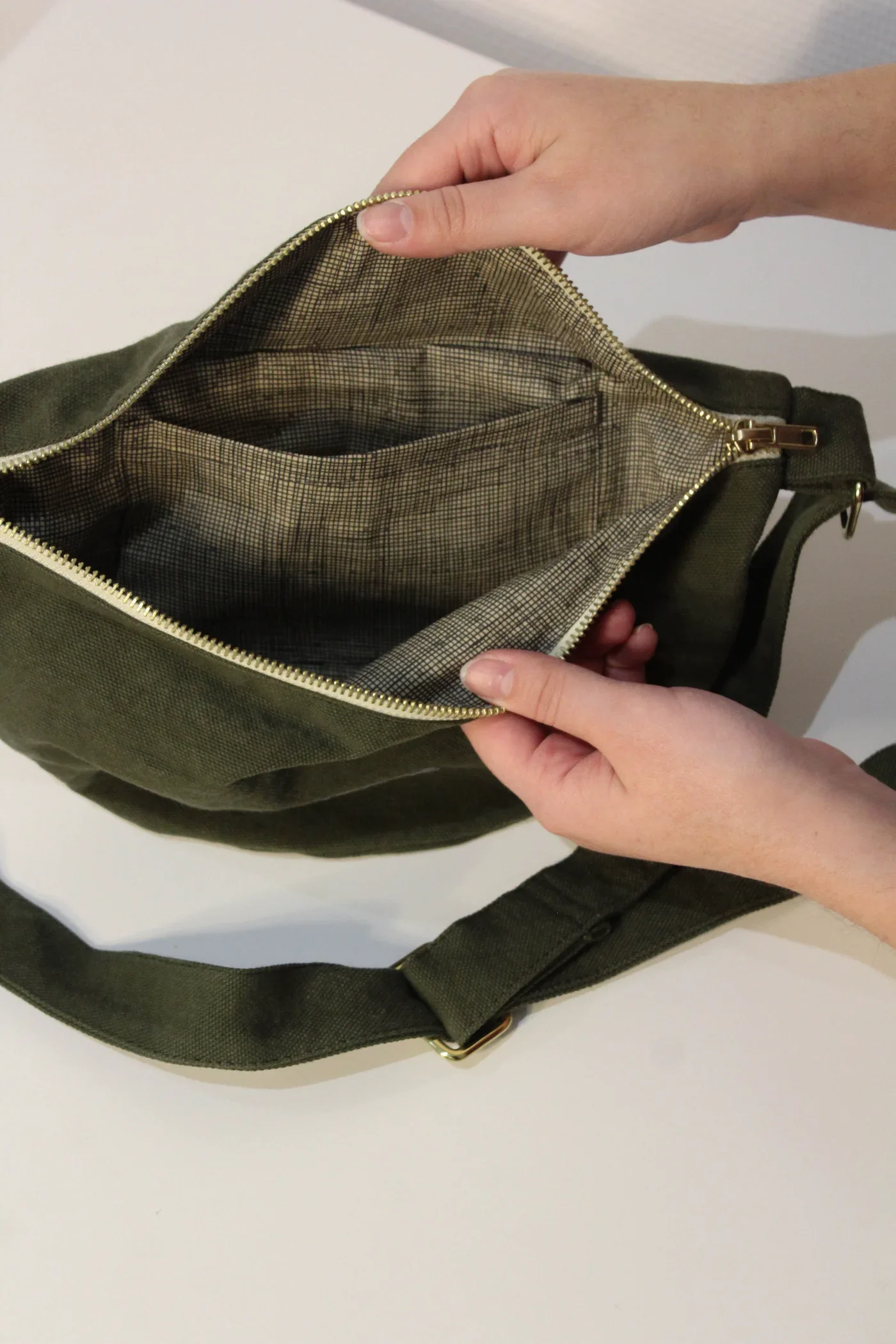 Organic Cotton Canvas Cross-Body Bag - Image 5