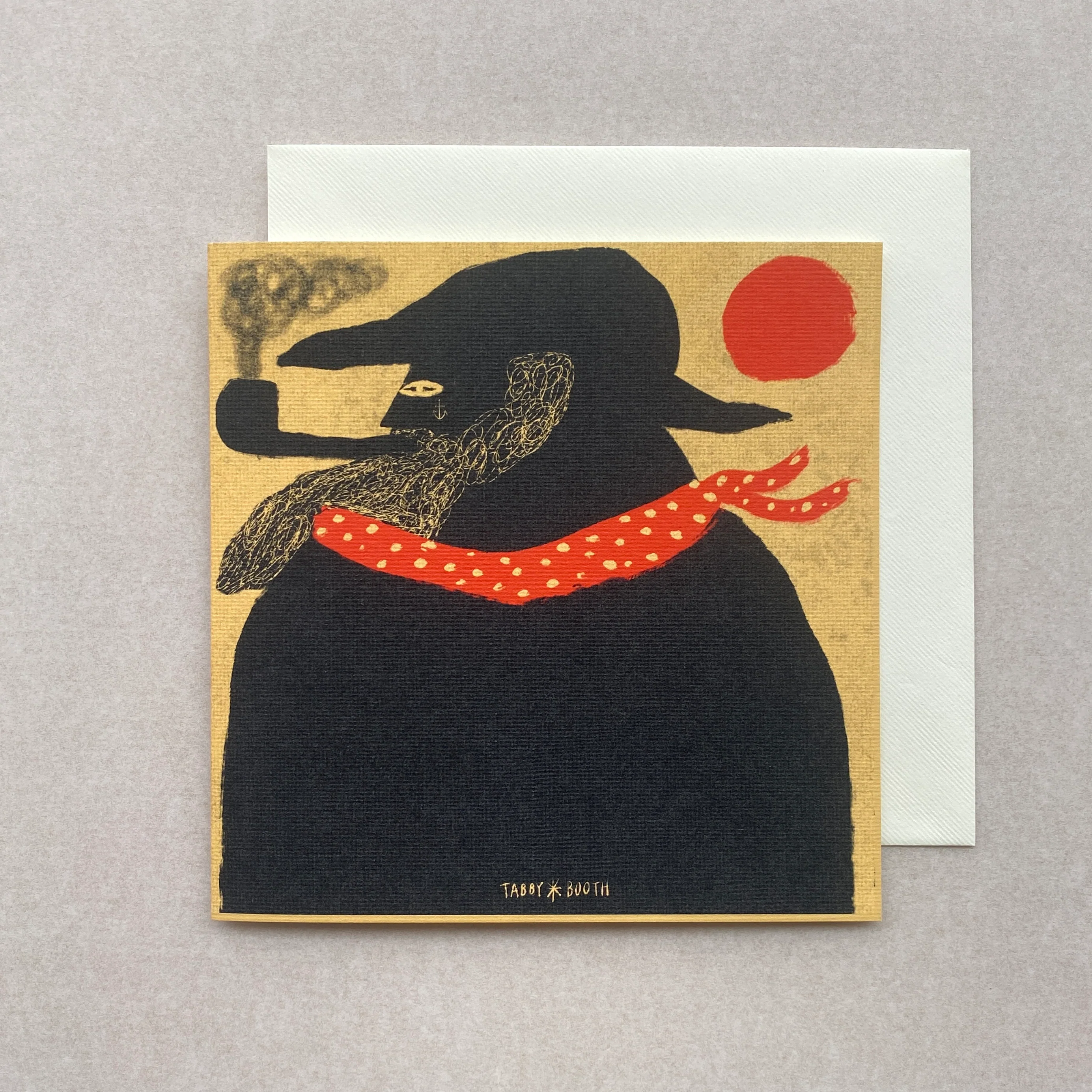 'Sailor in a Scarf' Greetings Card