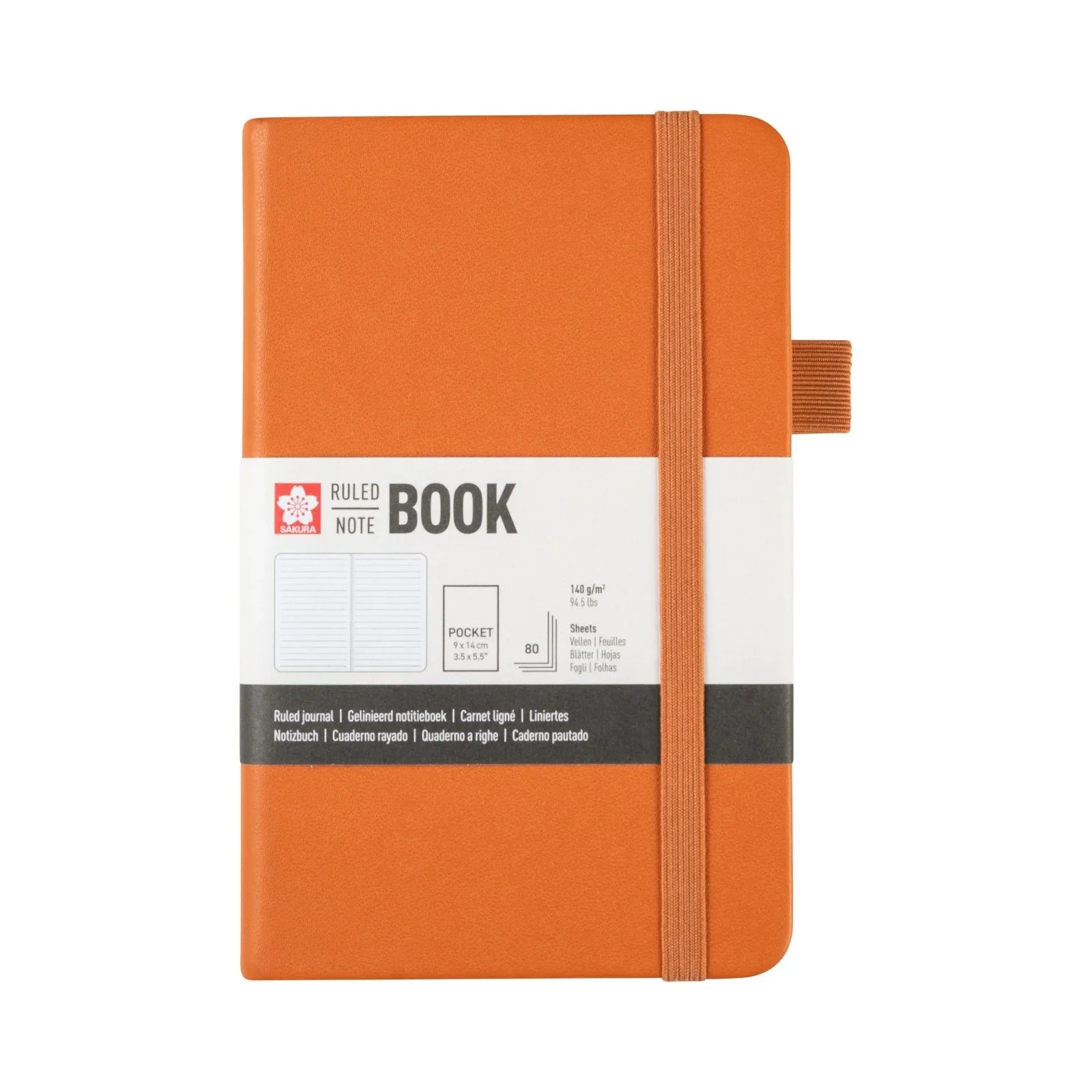 Sakura Lined Pocket Notebook