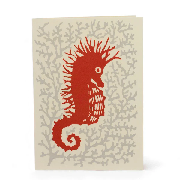 'Seahorse' Pack of 10 Cards
