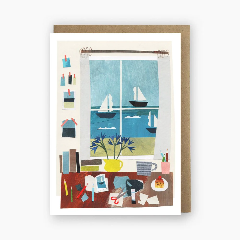 'Seaside Studio' Greetings Card