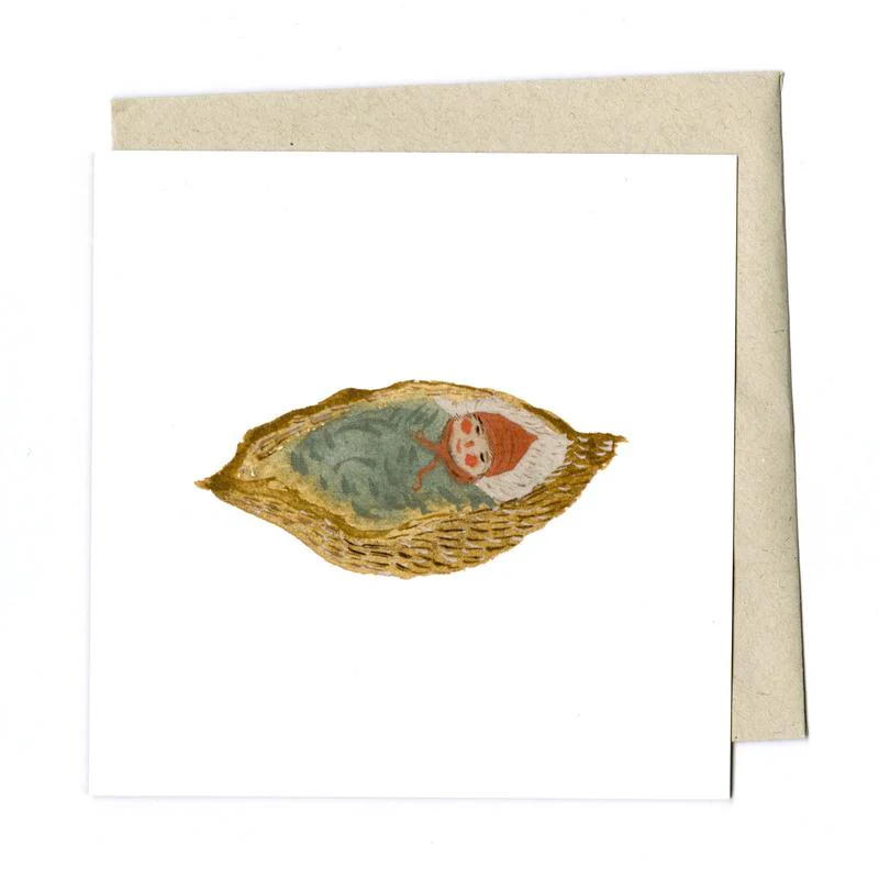 'Seed Pod Baby' Greetings Card