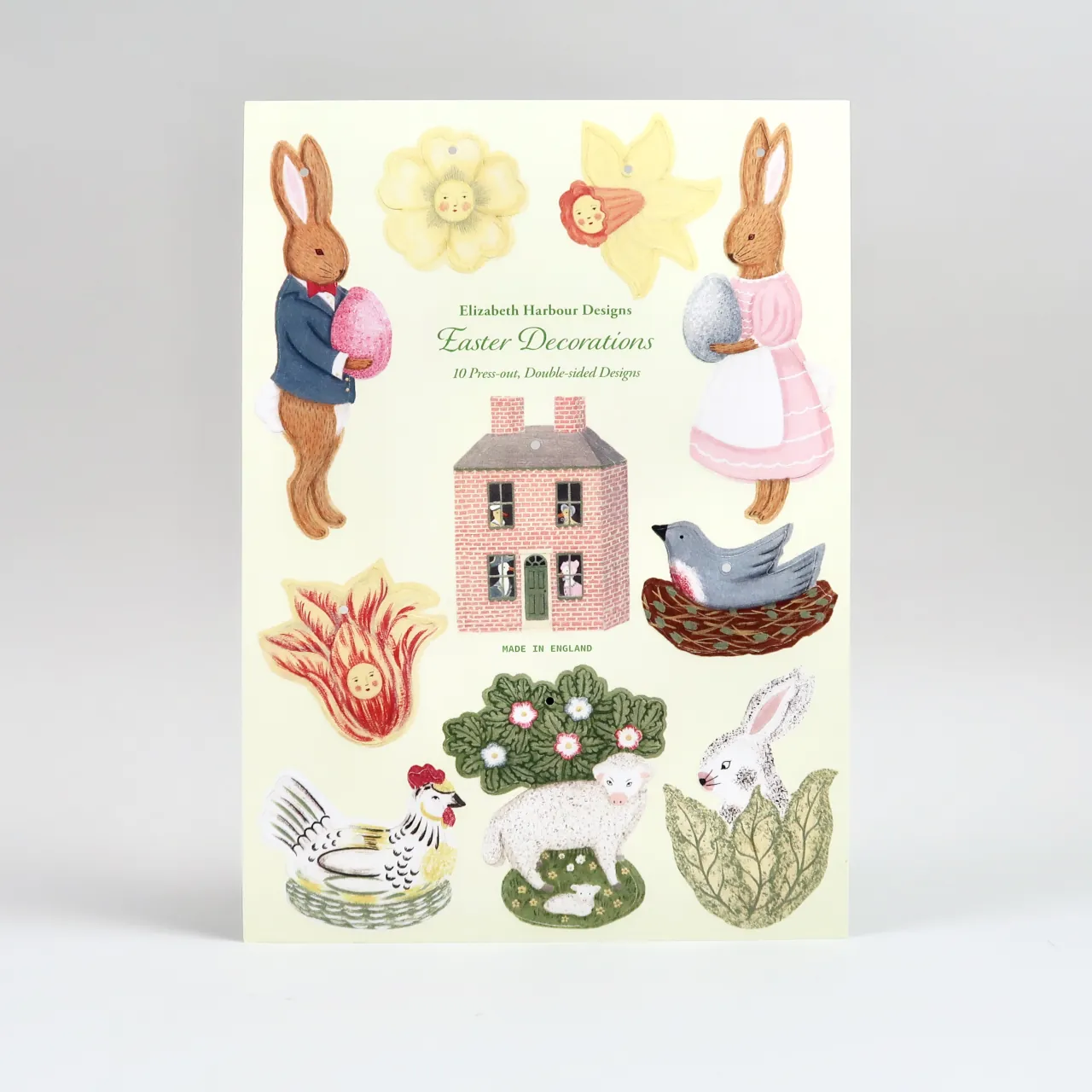 Set of 10 Die-Cut Easter Decorations
