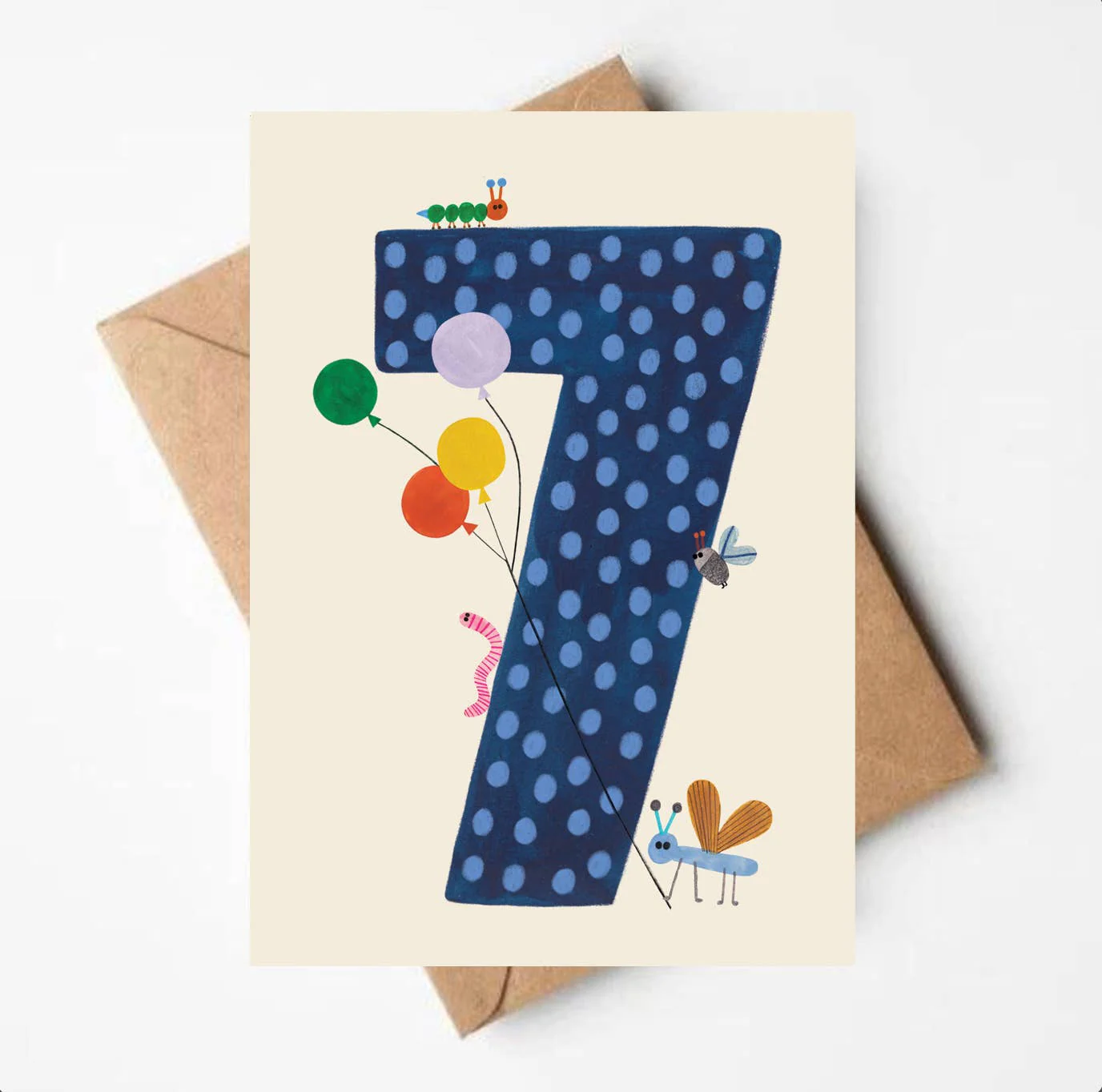 'Seven' Greetings Card