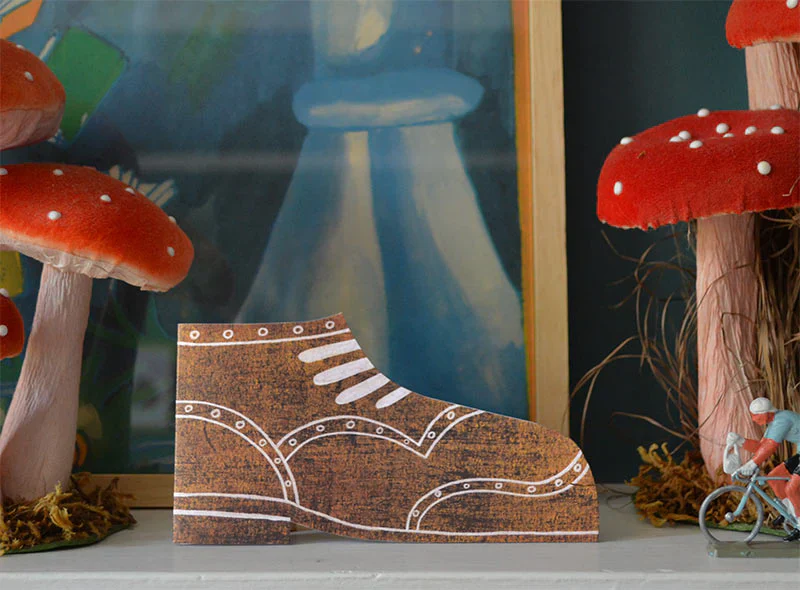 Shoe Die-Cut Greetings Card - Image 3