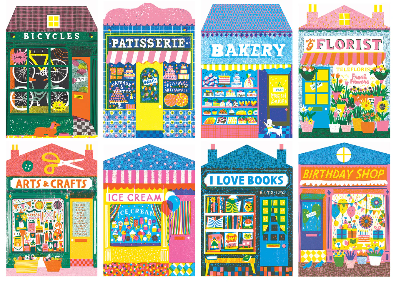 Shops - 1000 Piece Jigsaw - Happily Puzzles - Image 2