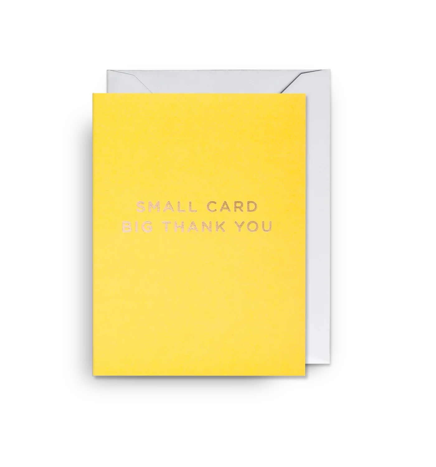 'Small Card Big Thankyou' Mini Greetings Card