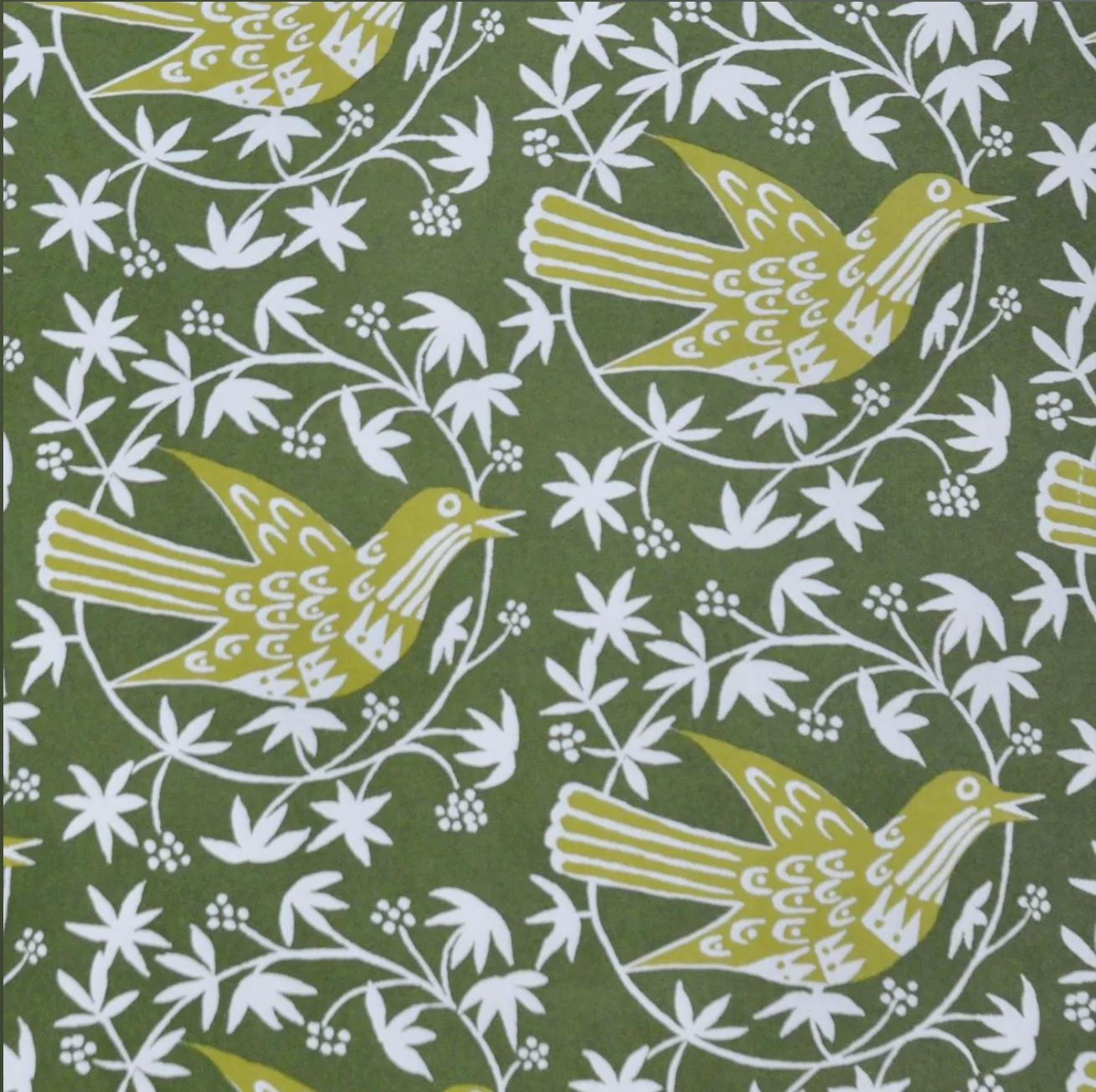 'Songbird Moss' Wrapping Paper
