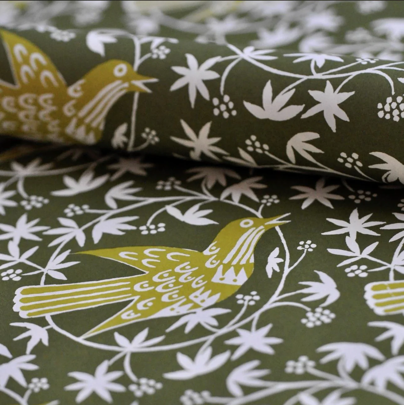 'Songbird Moss' Wrapping Paper - Image 2