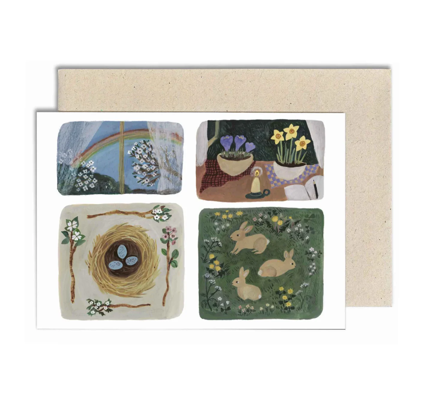 'Spring Studies' Greetings Card
