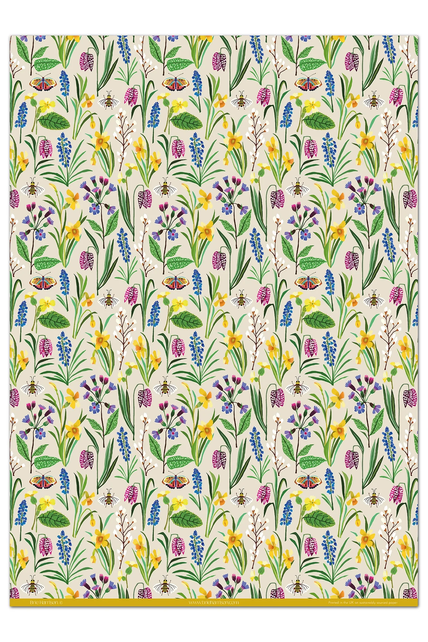 'Spring' Wrapping Paper - Image 2