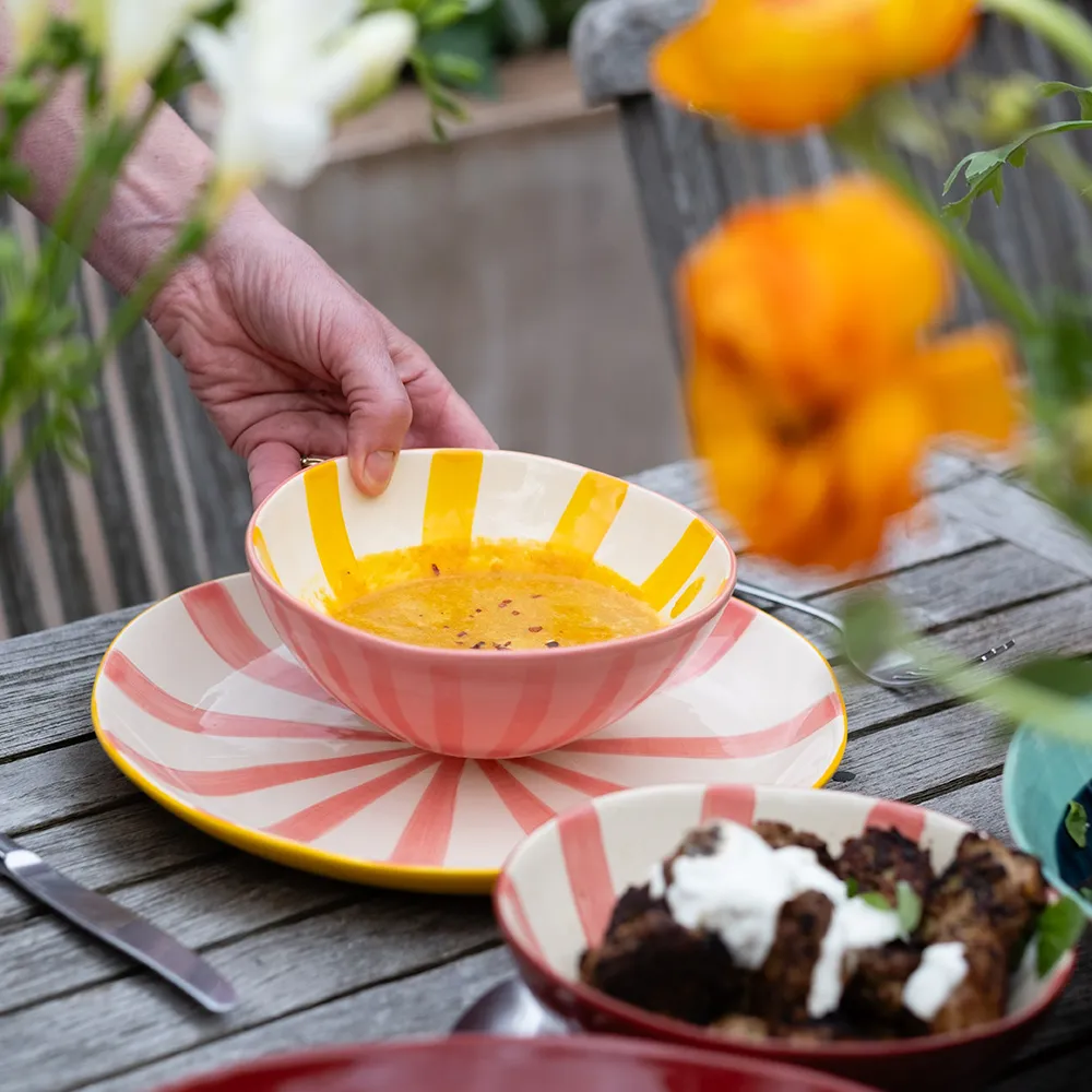 Striped Supper Plates - Image 2