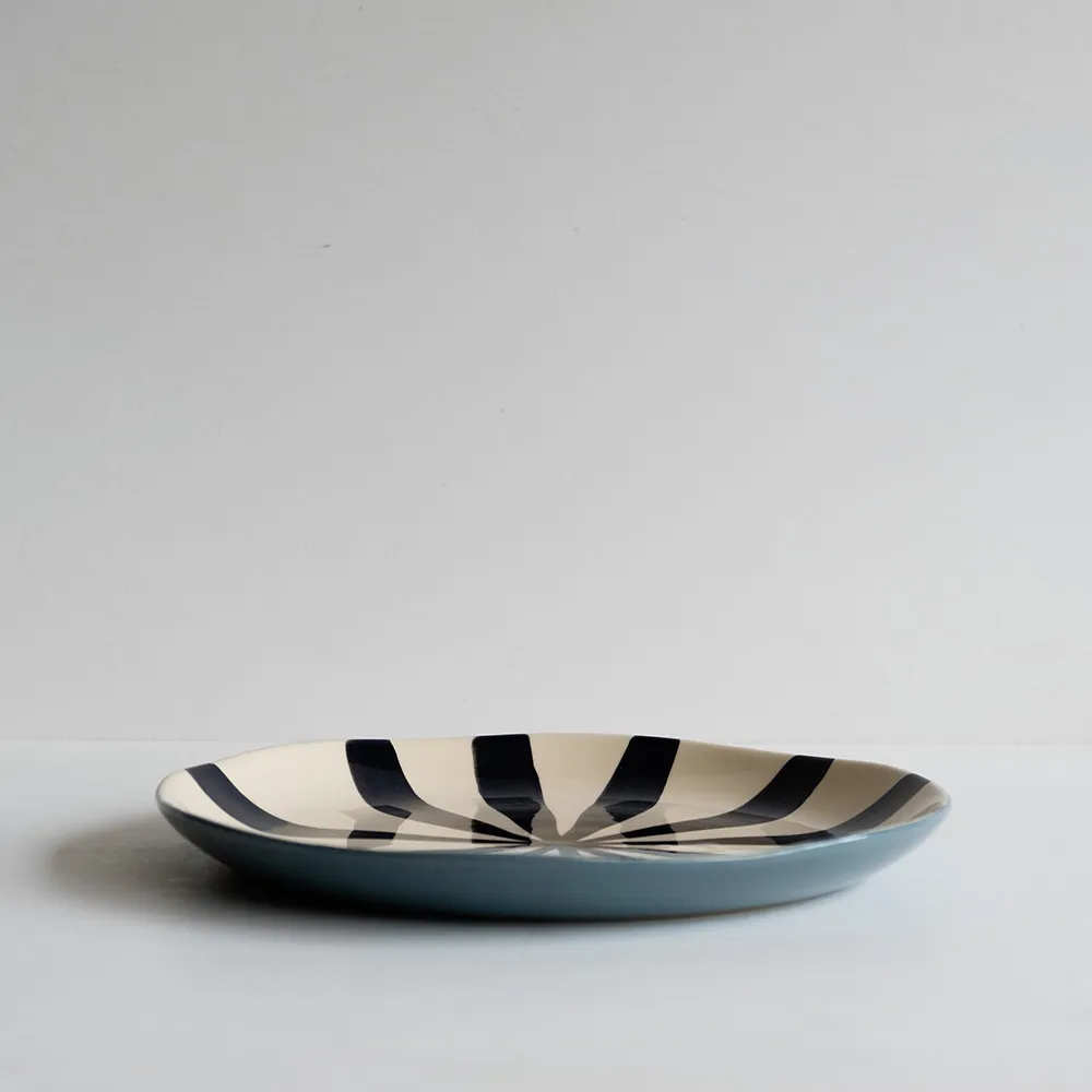 Striped Supper Plates - Image 3