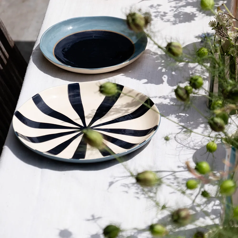 Striped Supper Plates - Image 4