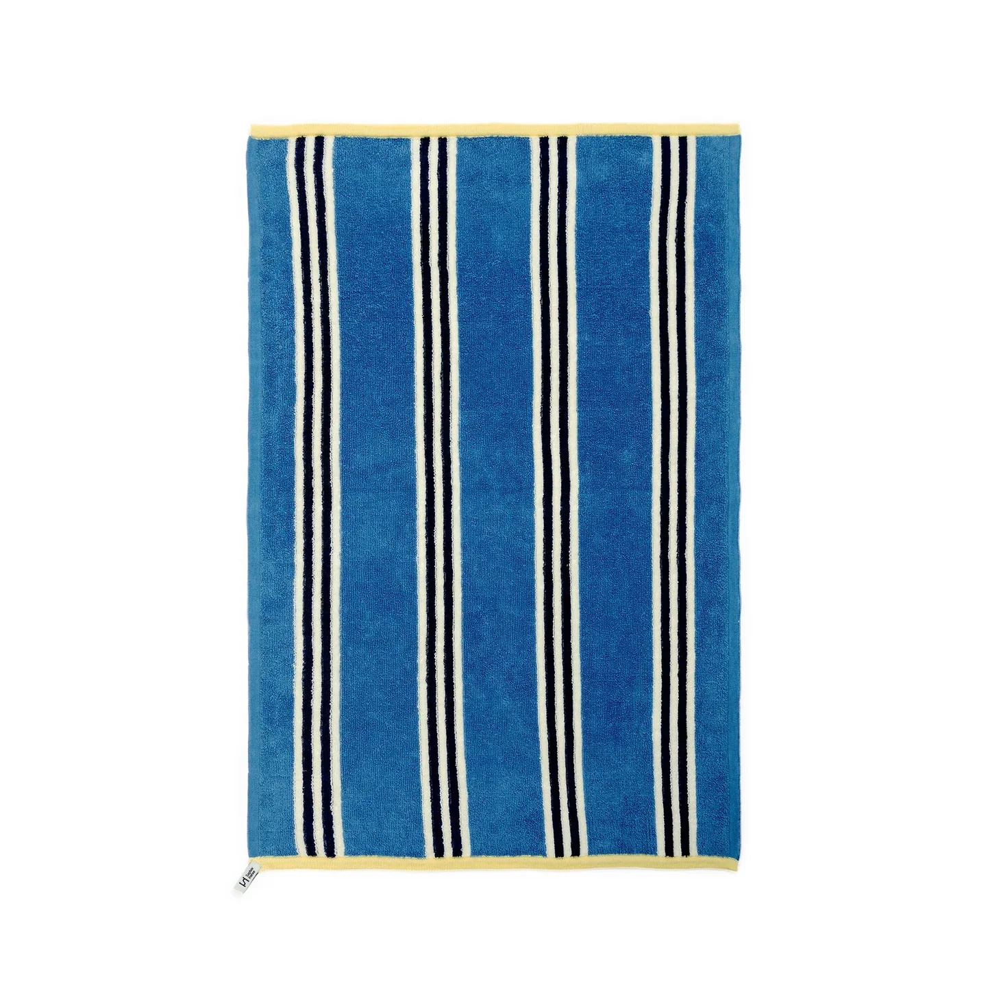 Striped Terry Towelling Hand Towel - Striped Blue