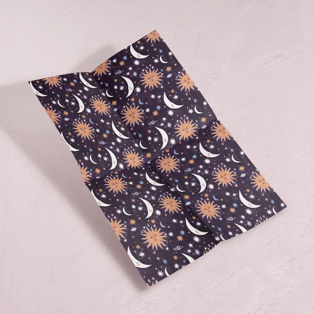 'Sun and Moon' Wrapping Paper - Image 2
