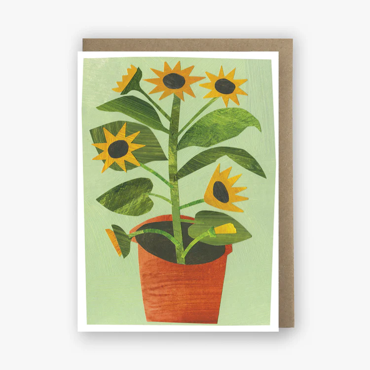 'Sunflowers' Mini Greetings Card