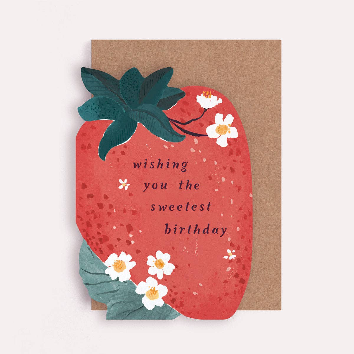 'Sweet Strawberry Birthday' Greetings Card