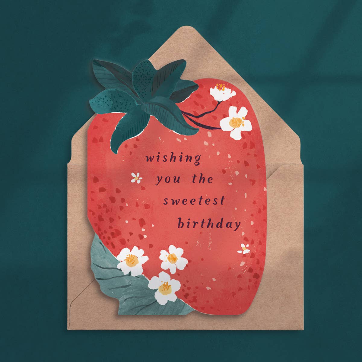 'Sweet Strawberry Birthday' Greetings Card - Image 2