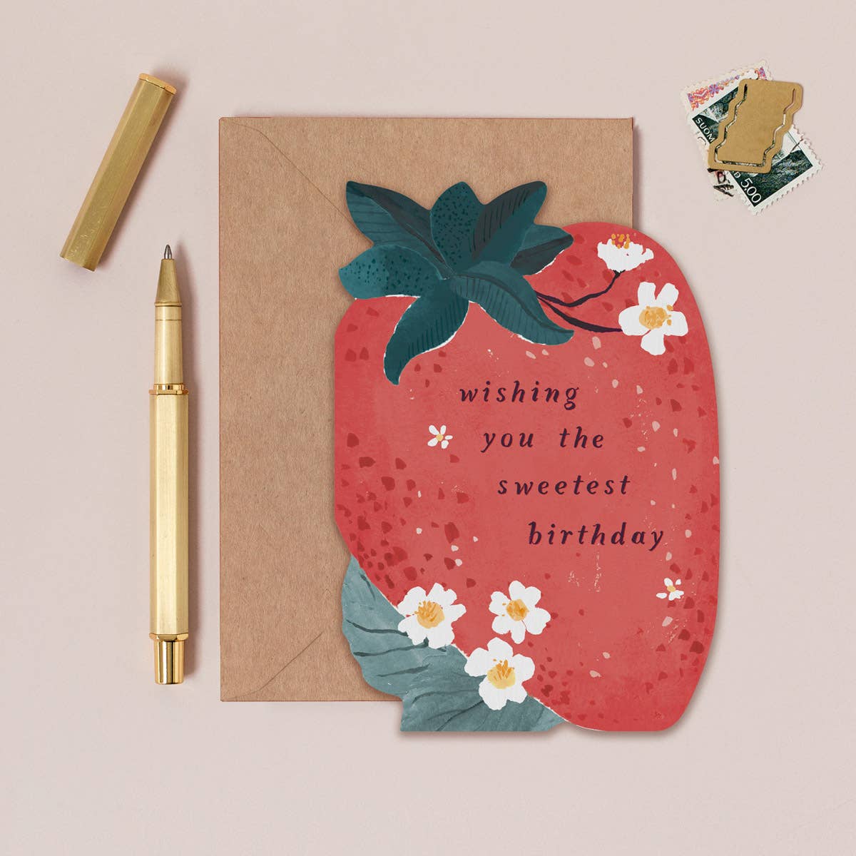 'Sweet Strawberry Birthday' Greetings Card - Image 3