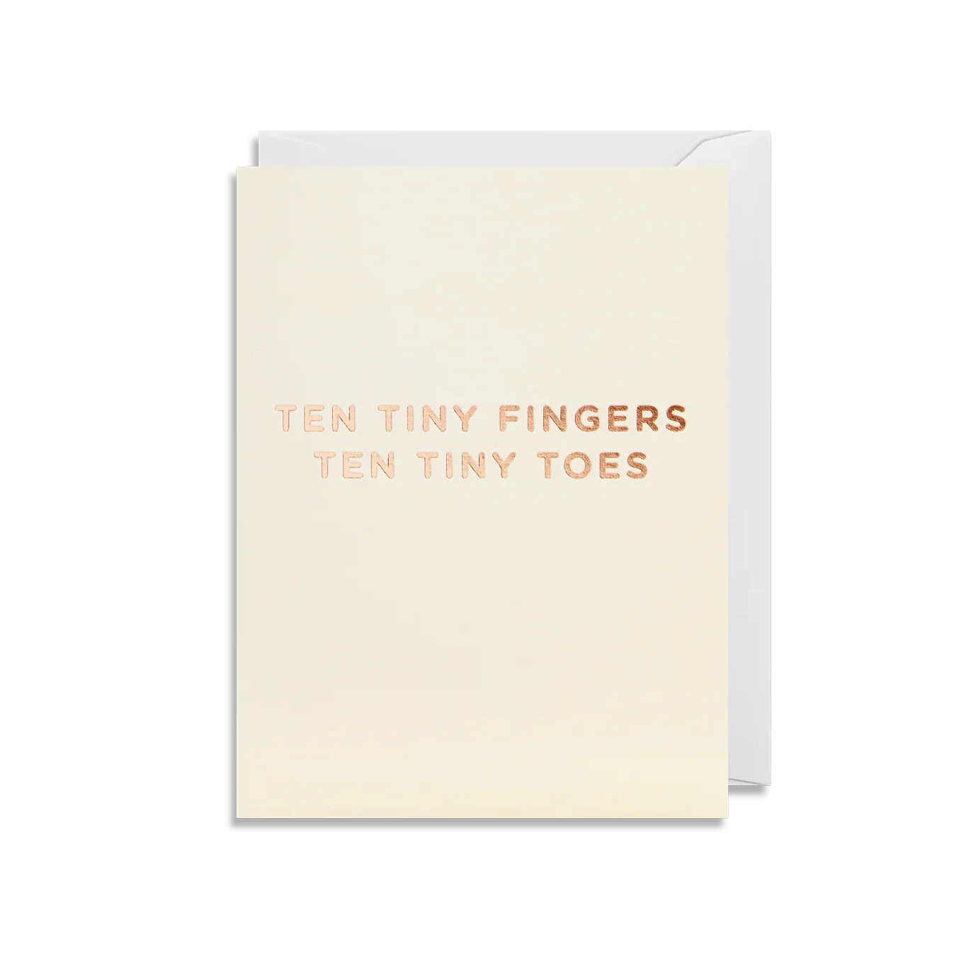 'Ten Tiny Fingers...' New Baby Mini Card