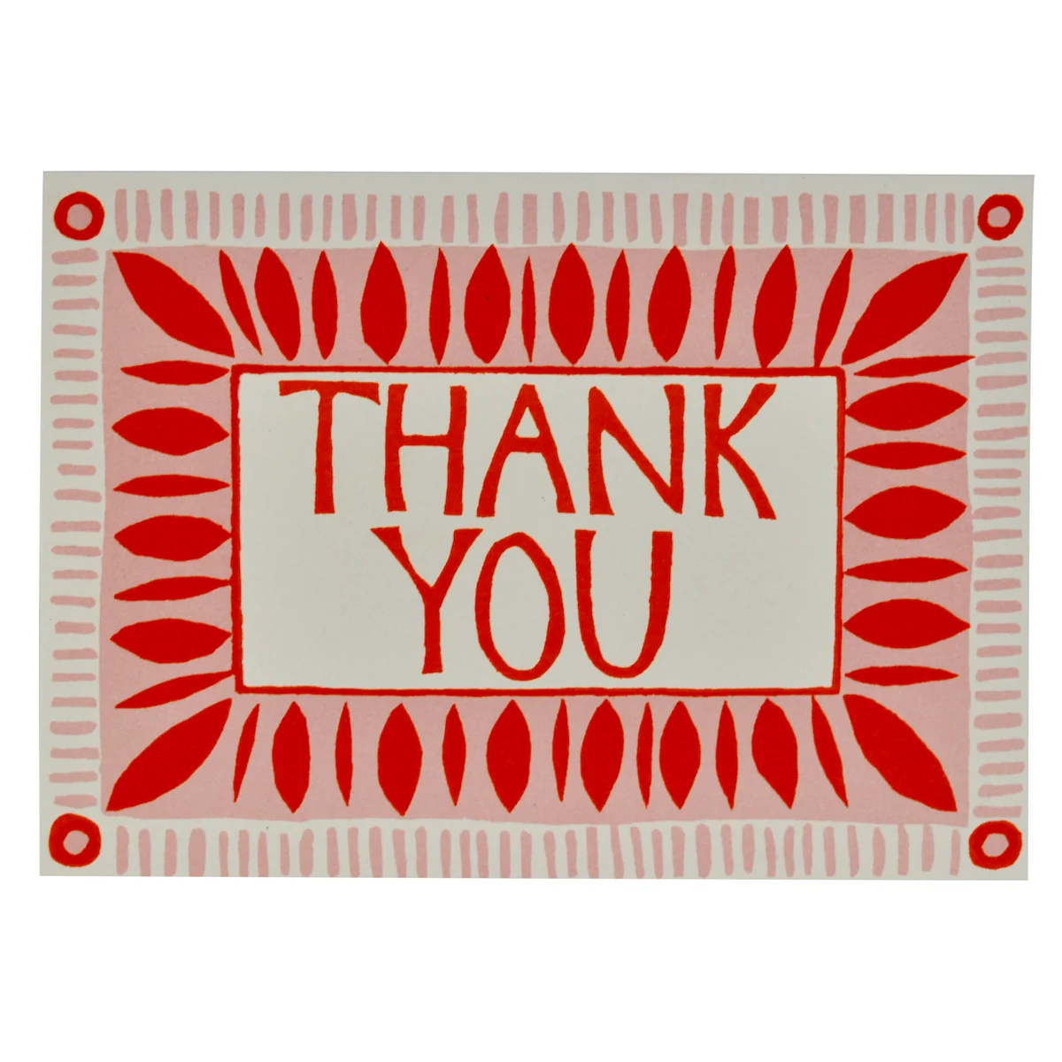 'Thank You' Neon Greetings Card