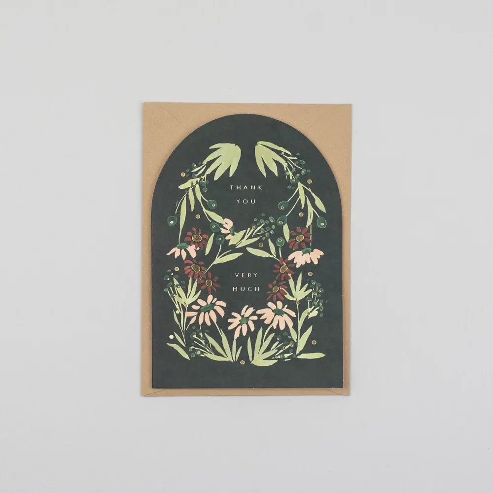 'Thank You Very Much' Shaped Greetings Card