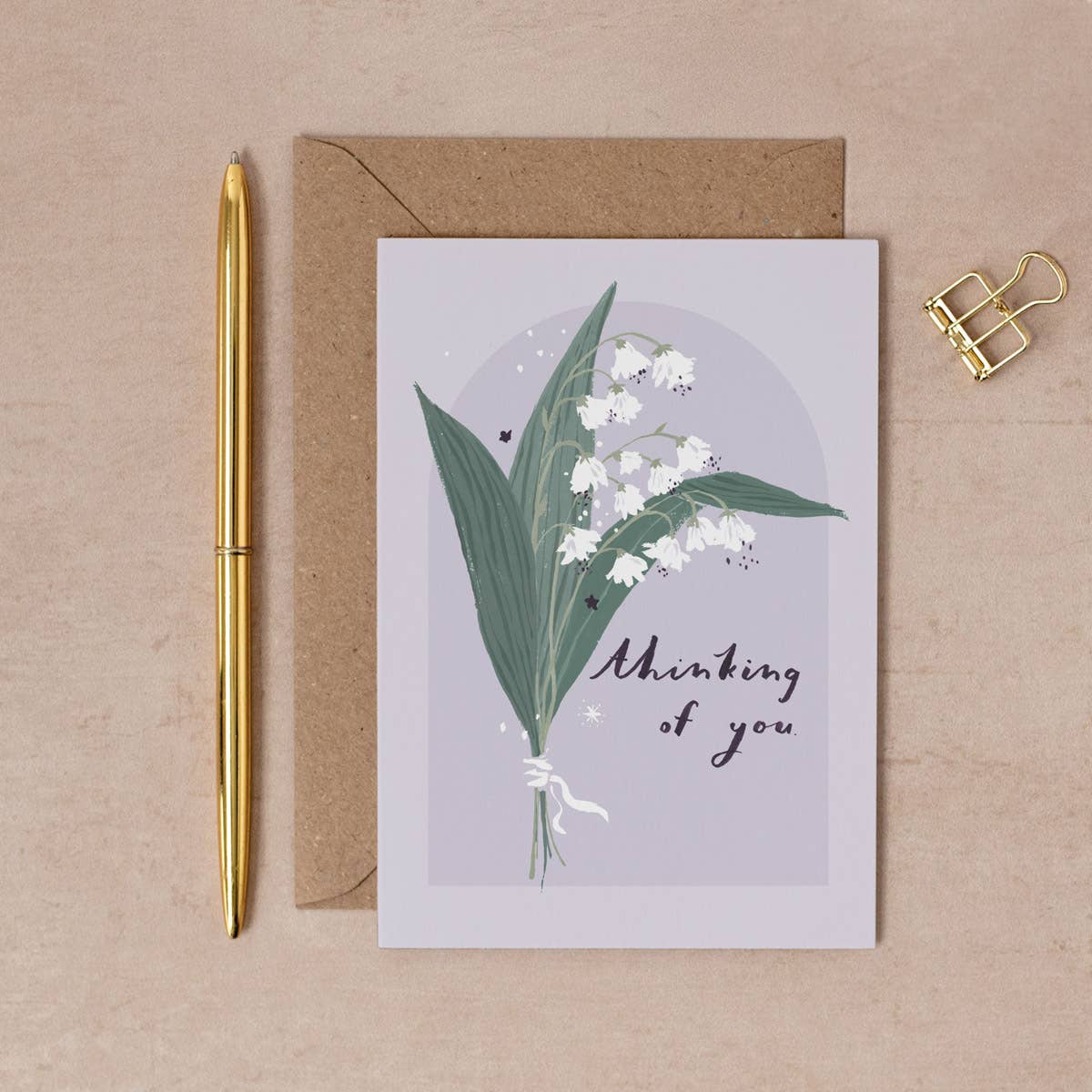 'Thinking of You Flowers' Greetings Card - Image 2