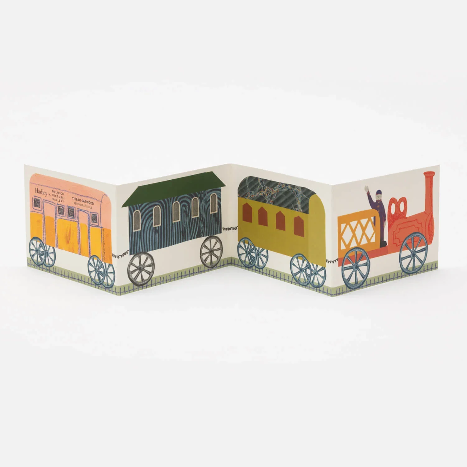 Tirzah's Train Concertina Greetings Card