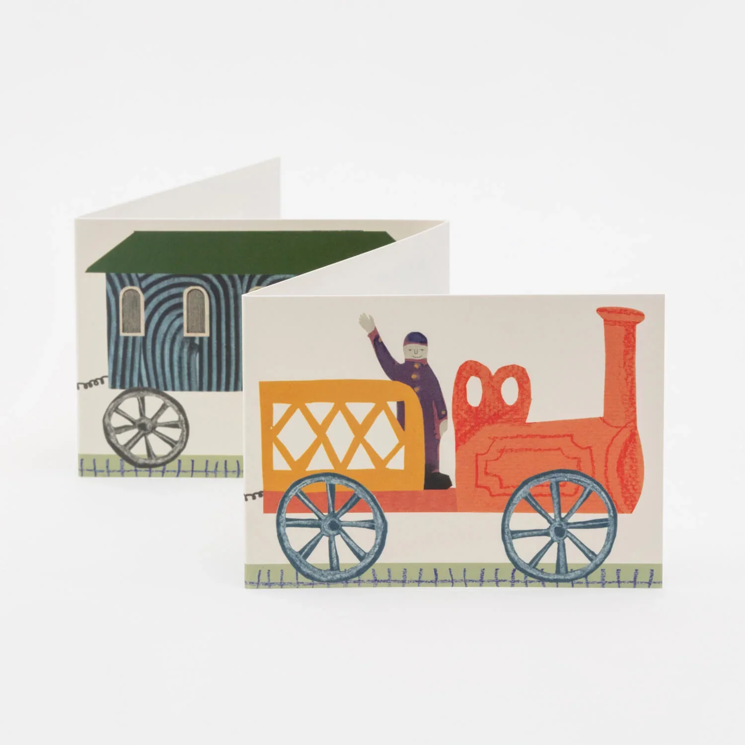 Tirzah's Train Concertina Greetings Card - Image 2