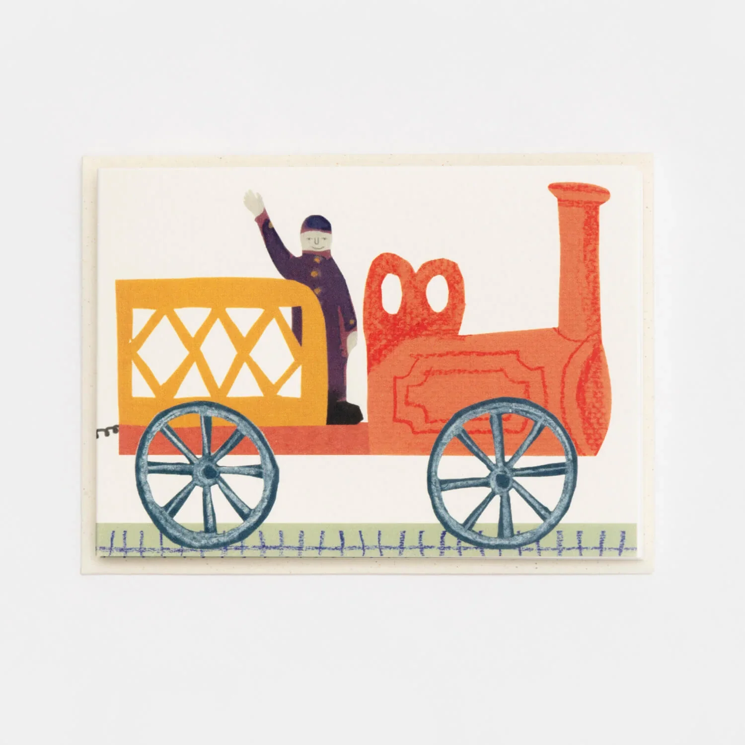 Tirzah's Train Concertina Greetings Card - Image 3