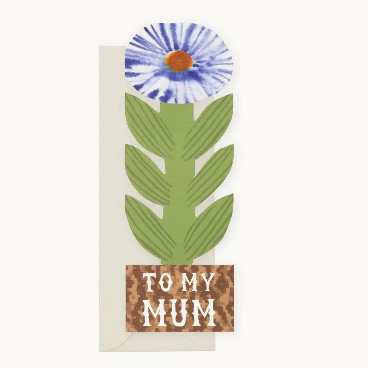 'To My Mum' Stand Up Flower Greetings Card