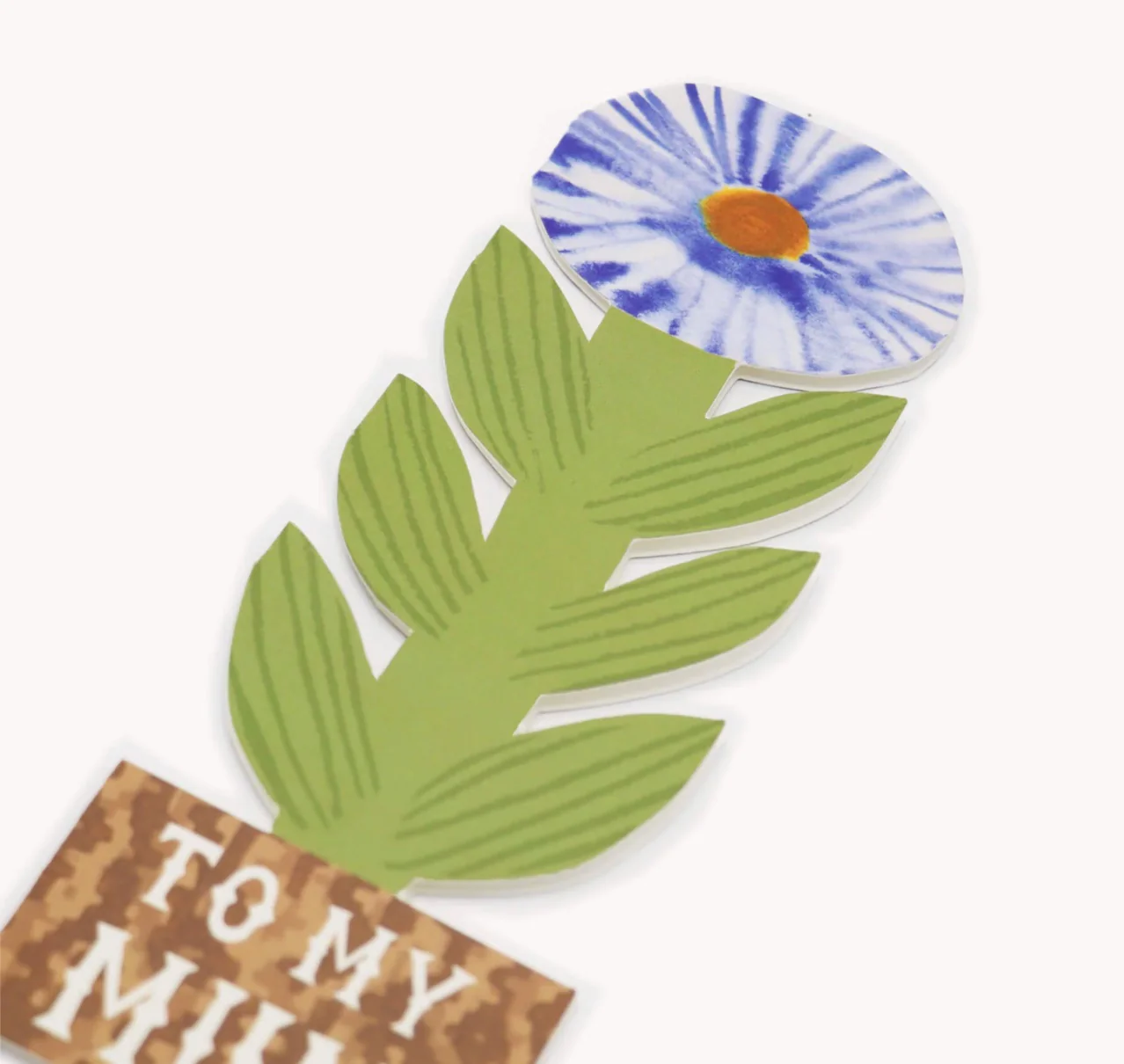 'To My Mum' Stand Up Flower Greetings Card - Image 2