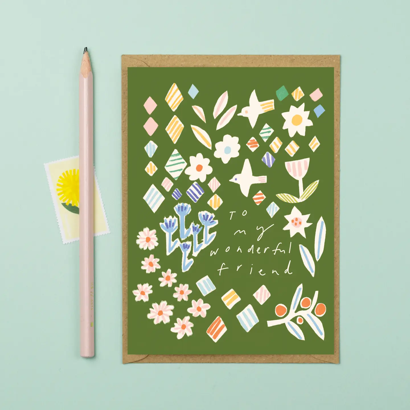 'To My Wonderful Friend' Greetings Card