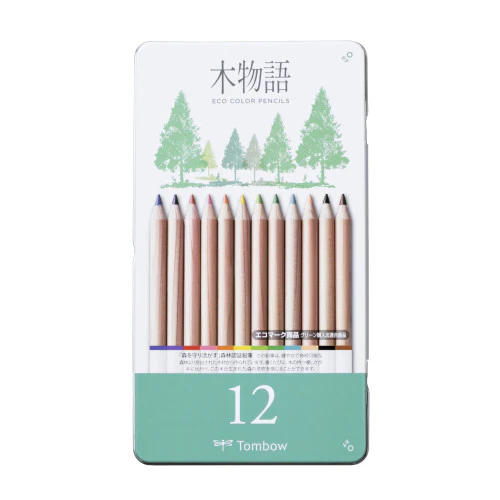 Tombow Ki-Monogatari Eco Coloured Pencils - Set of 12