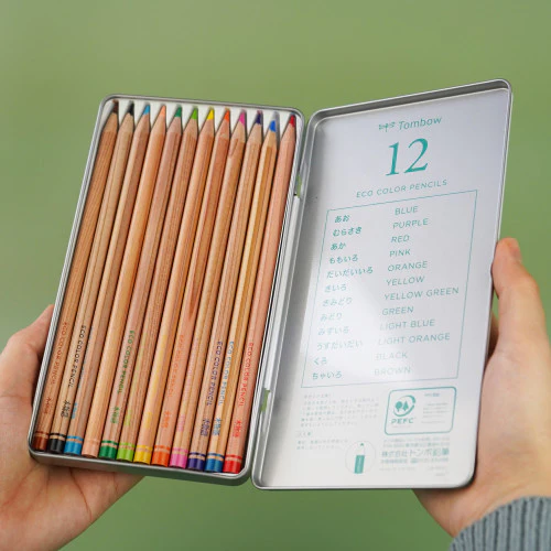 Tombow Ki-Monogatari Eco Coloured Pencils - Set of 12 - Image 2