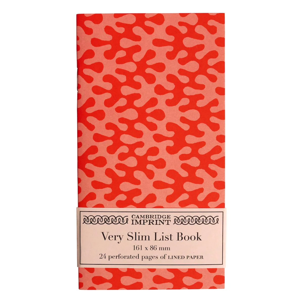 Very Slim List Book - Kelp Tangerine
