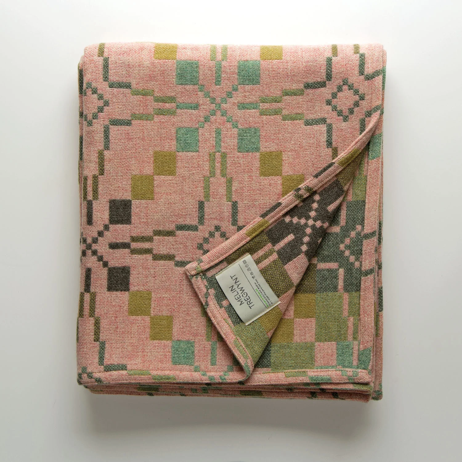 Welsh Blanket - Vintage Star Throw 'Blossom'