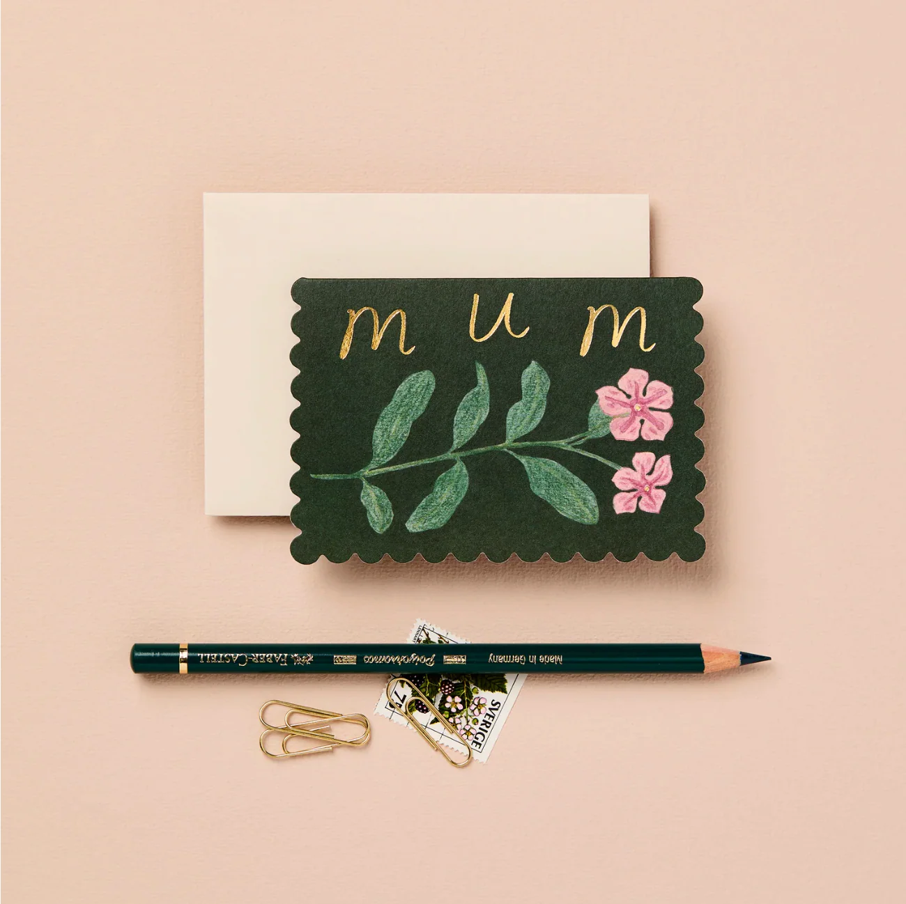 'Wildflower Mum' Mini Greetings Card