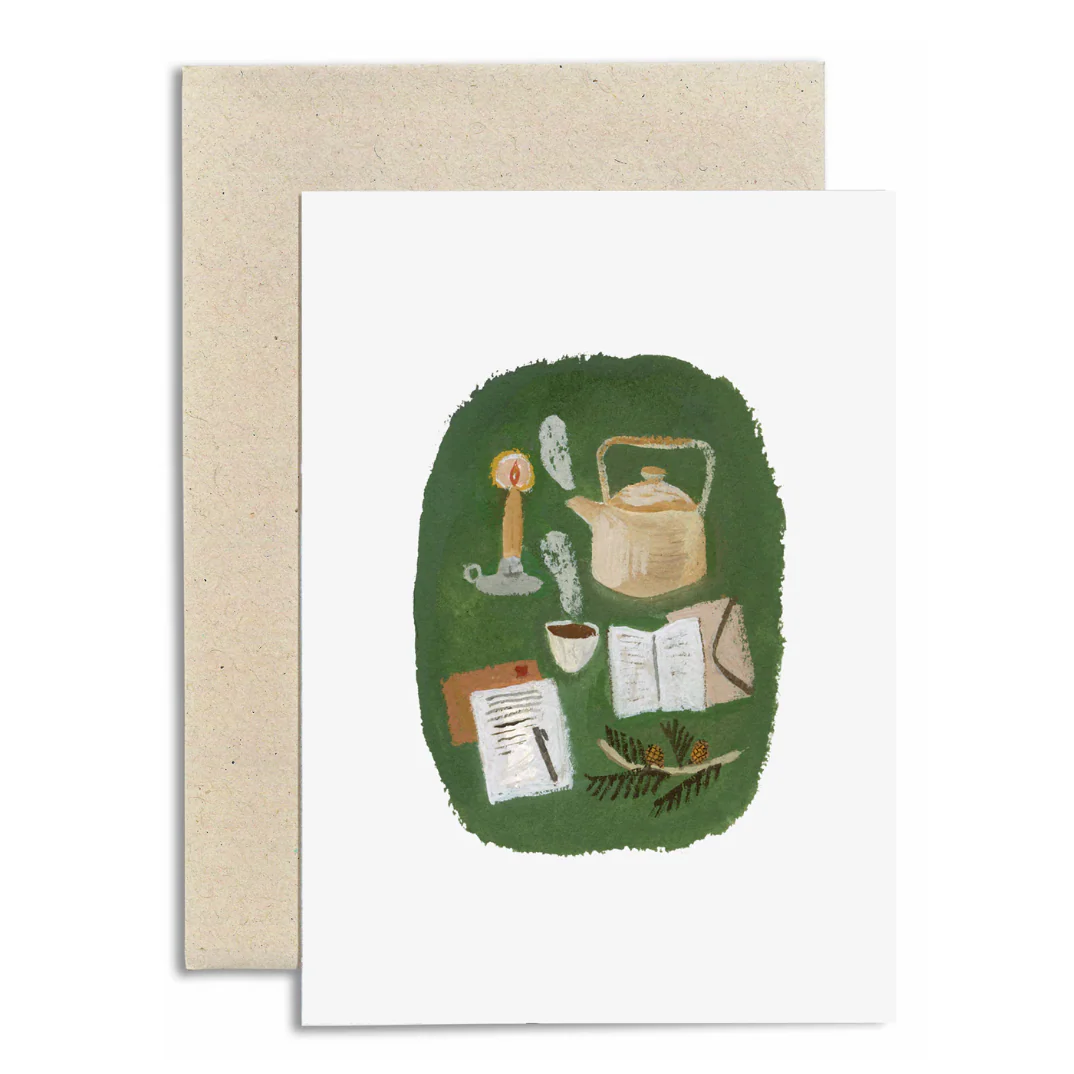 'Winter Letters' Greetings Card