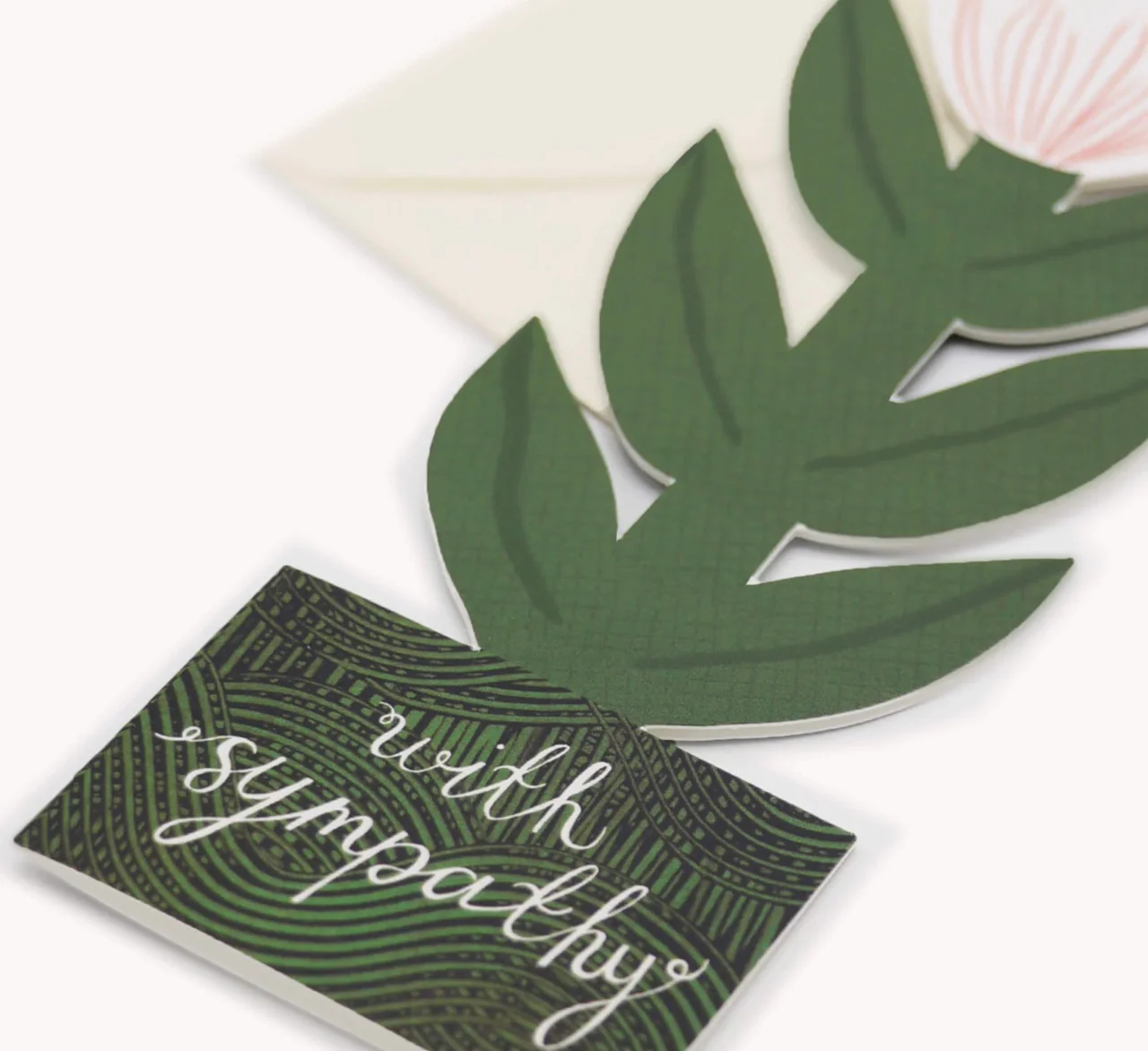 'With Sympathy' Stand Up Flower Greetings Card - Image 2