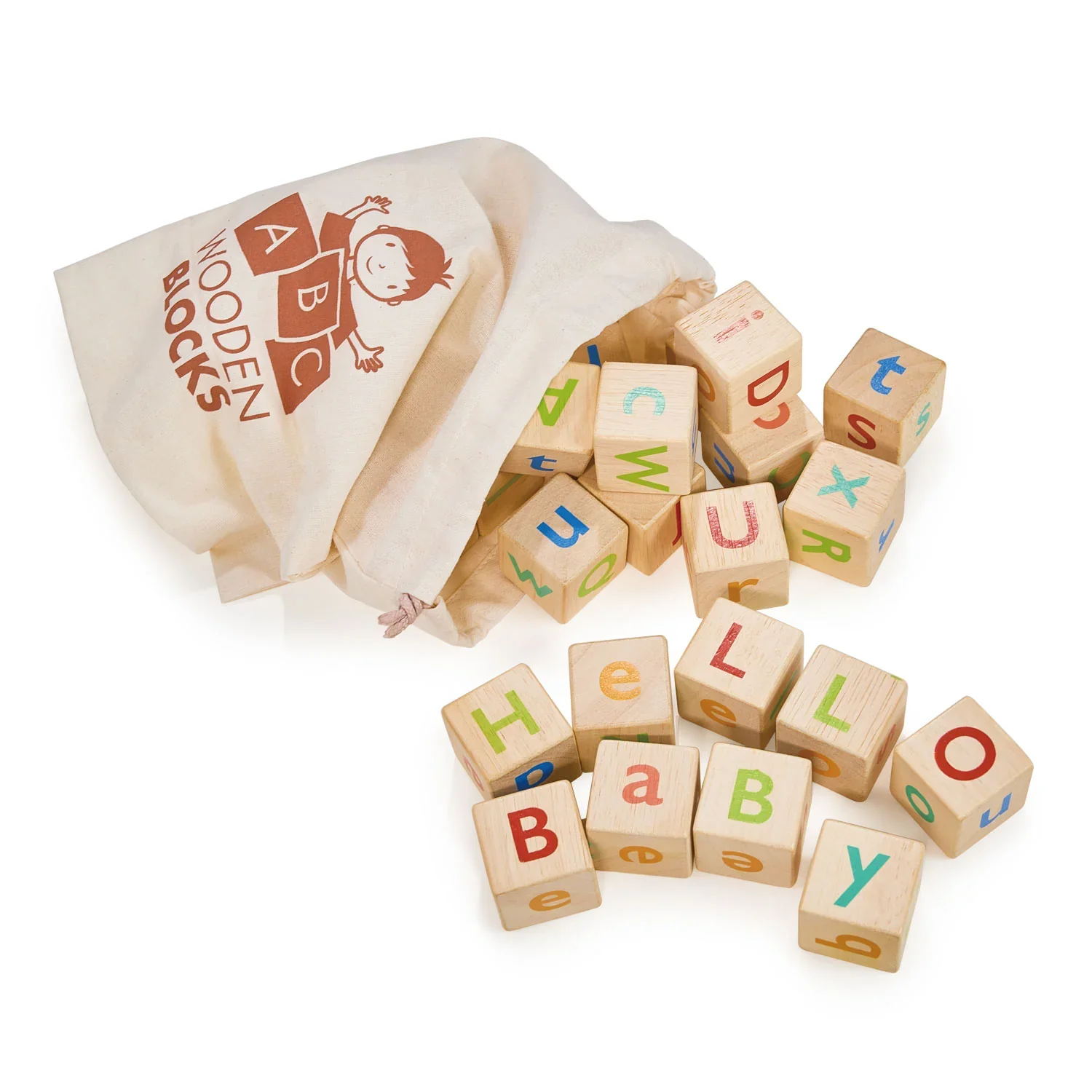 Wooden Alphabet Spelling Block