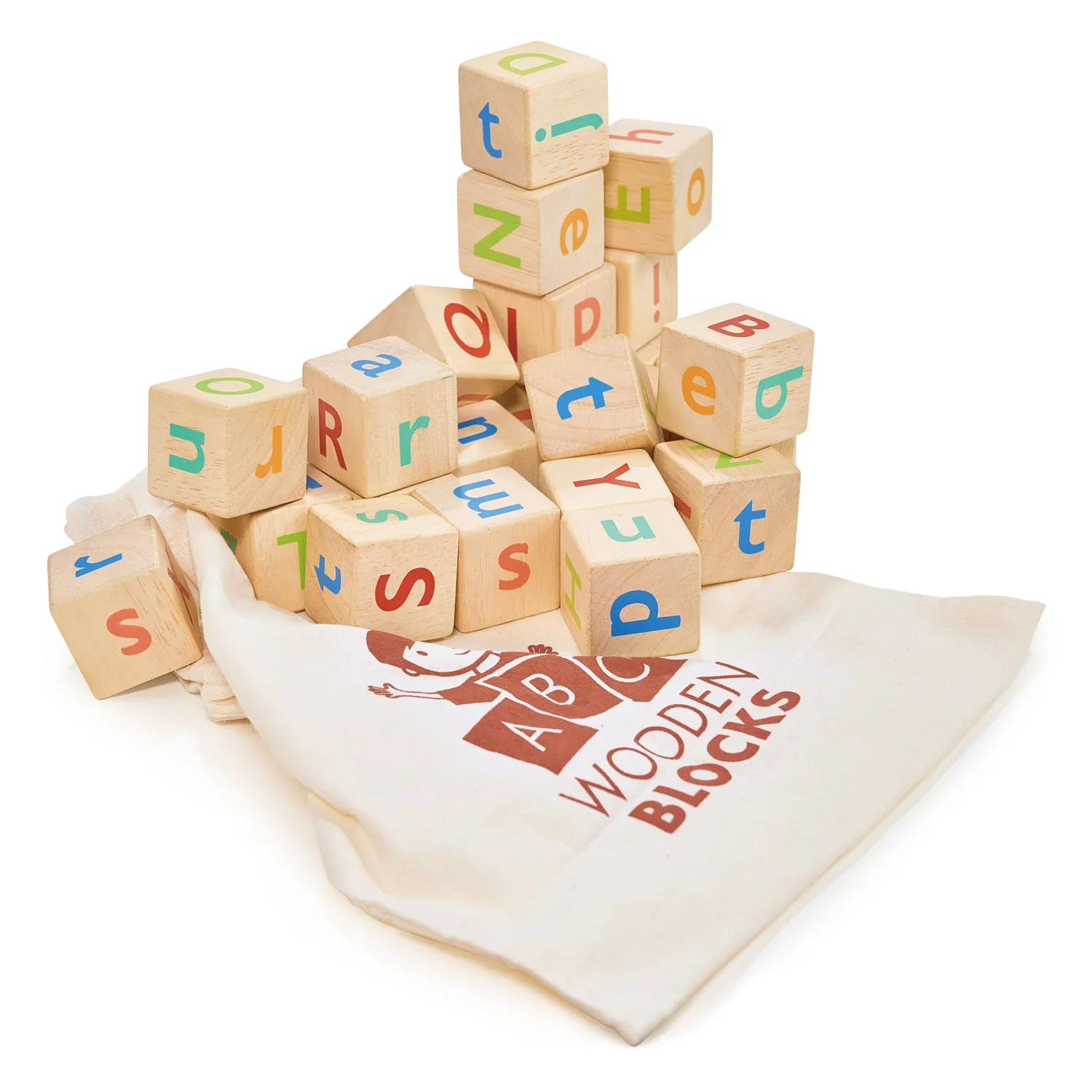 Wooden Alphabet Spelling Block - Image 2